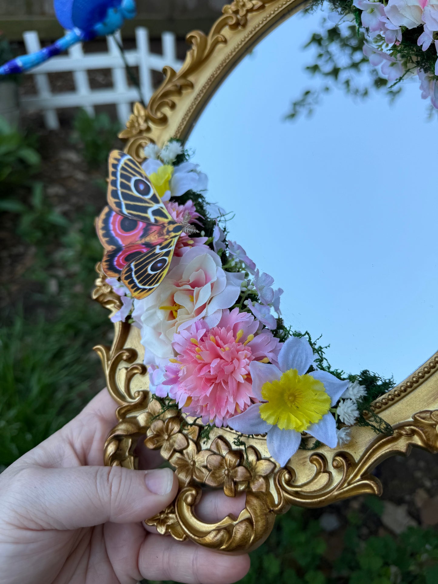 Emperor Moth & Bumble Bee Fairy Mirror