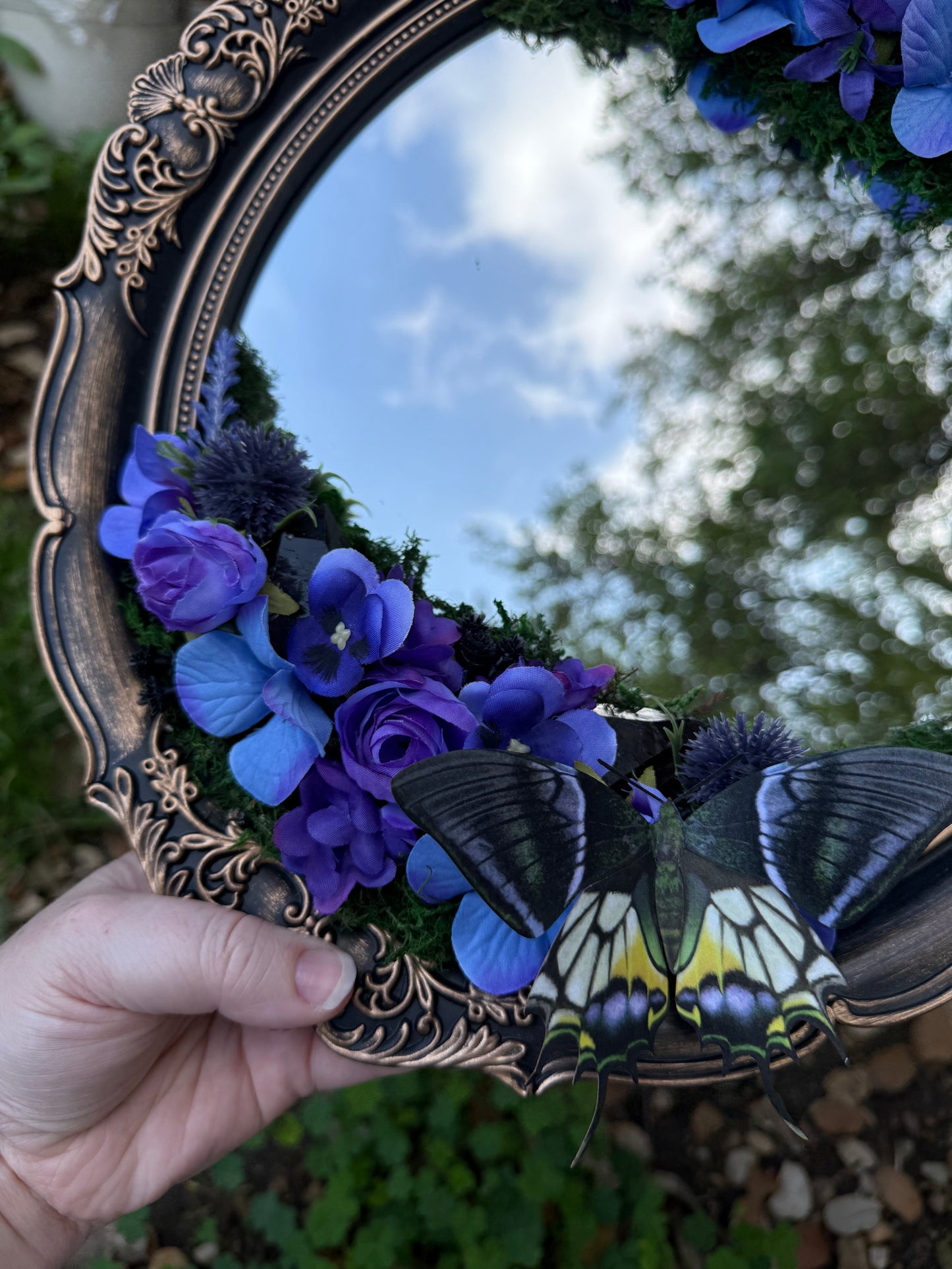 Kaiser Butterfly & Smoky Quartz Fairy Mirror