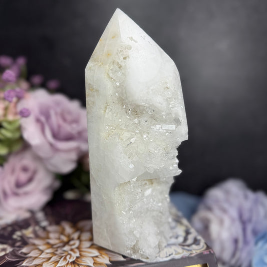 Clear Quartz Cluster Tower