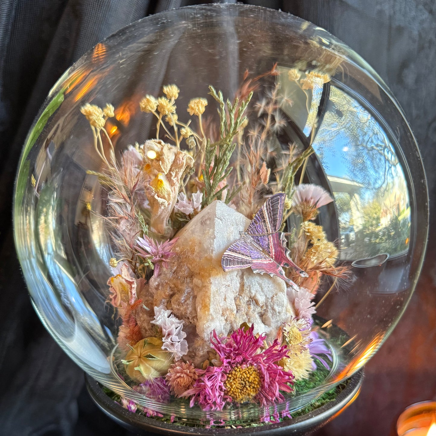 Pink Amethyst Terrarium