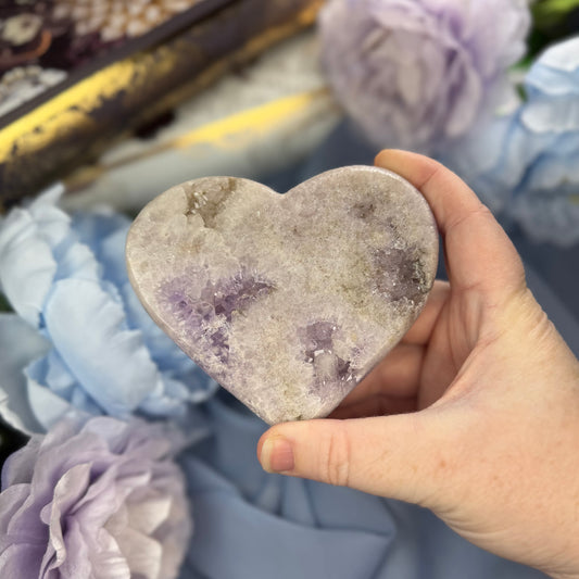 Pink Amethyst Heart