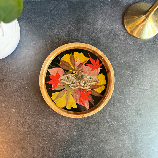 Round Emperor Moth Tray