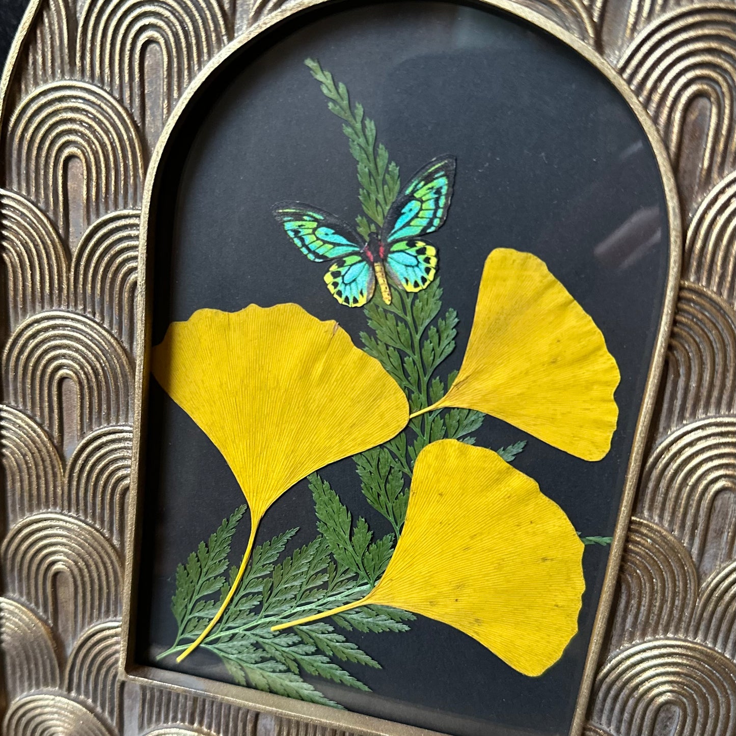 Butterfly Gold Art Deco Arch Frame