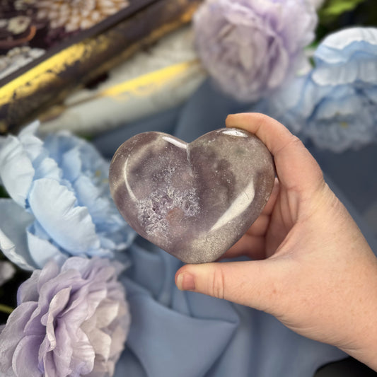 Pink Amethyst Heart