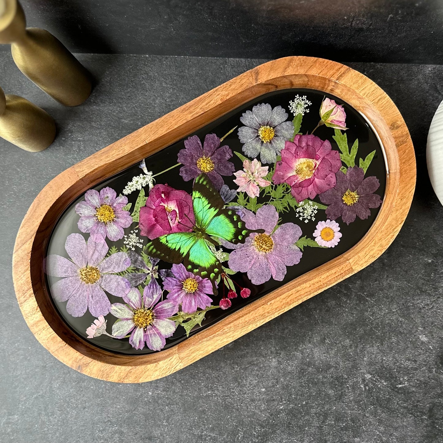 Mystic Emerald Coffee Table Tray