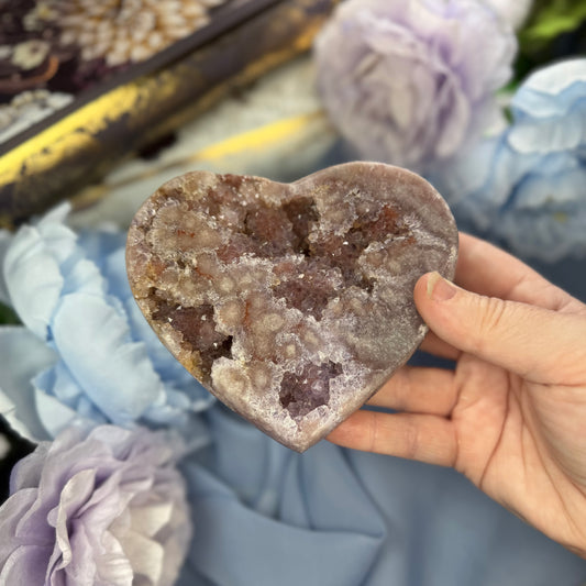 Pink Amethyst Heart