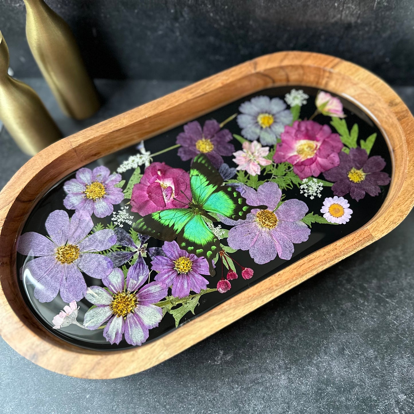 Mystic Emerald Coffee Table Tray