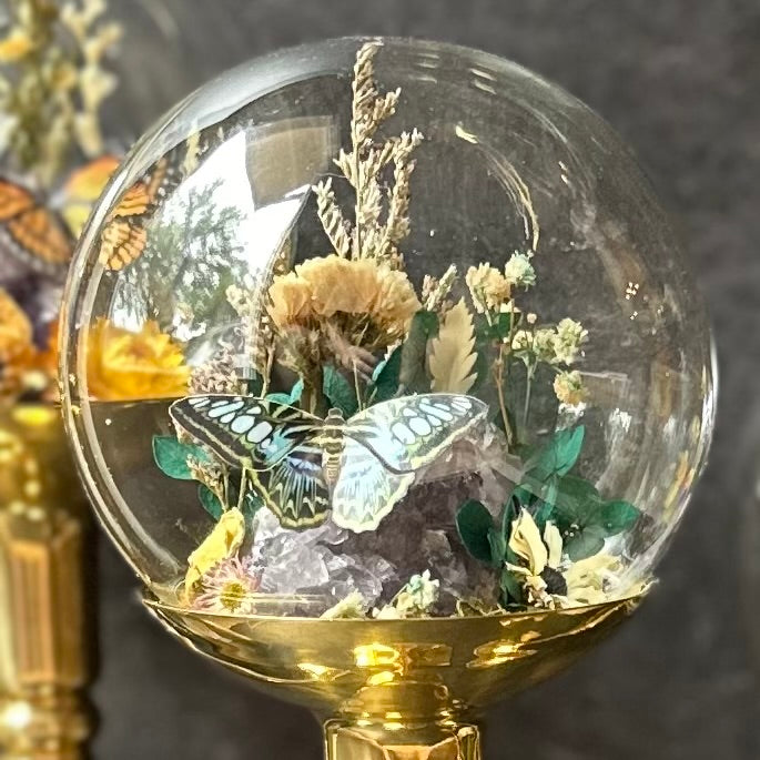 Vintage Brass Terrarium